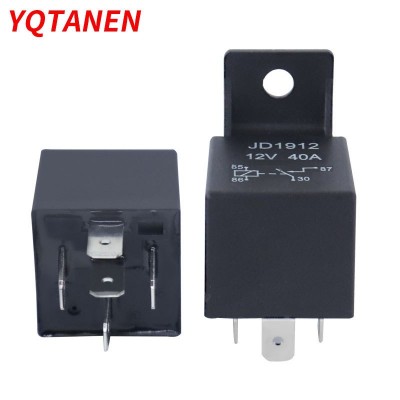 40A12V/24VJD1914/JD1912 4脚/5脚塑料安装孔 汽车继电器