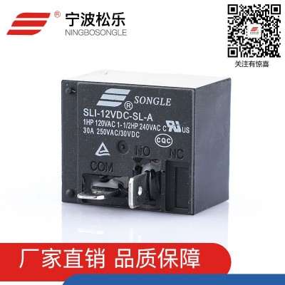 厂家直供 宁波松乐继电器SLI-12VDC-SL-A T91系列 电热产品推荐